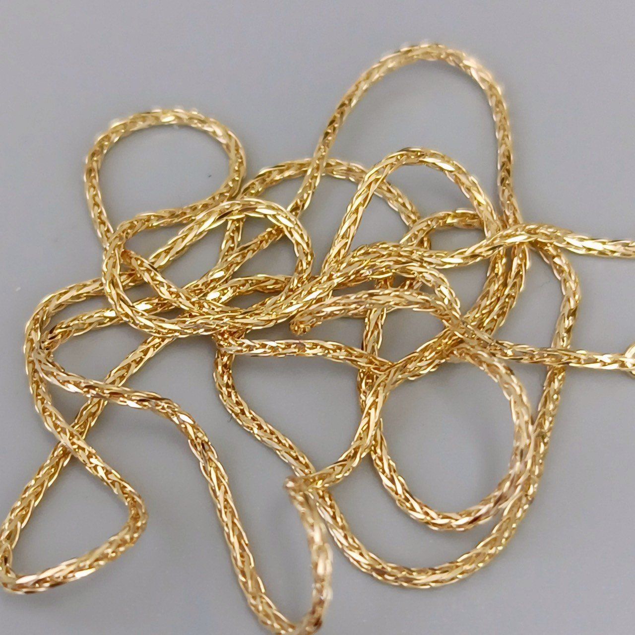 18金 K18 デザインネックレス スライドアジャスター 男女兼用 2.88g