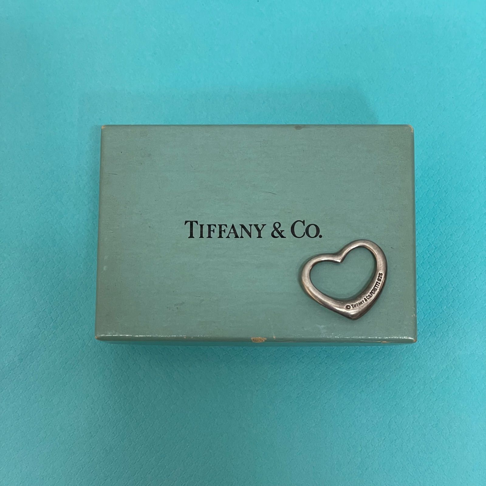 Tiffany & Co. オープンハート シルバー925 TIFFANY & Co. オープンハート 1ダイヤ ネックレス シルバー 925