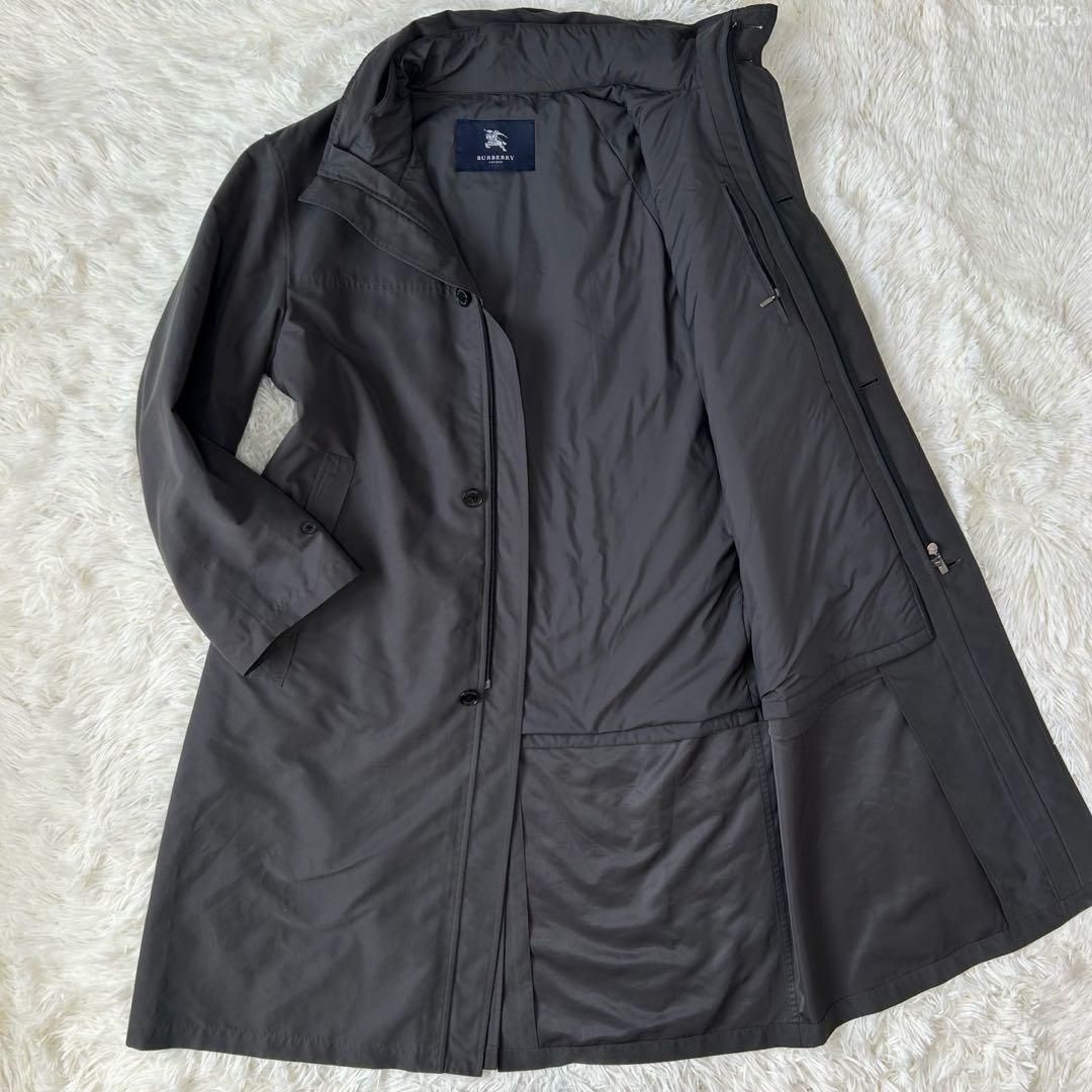 バーバリーロンドン モッズコート 3way フード ライナー　グレー　M 極美品/LL】BURBERRY LONDON バーバリーロンドン モッズコート