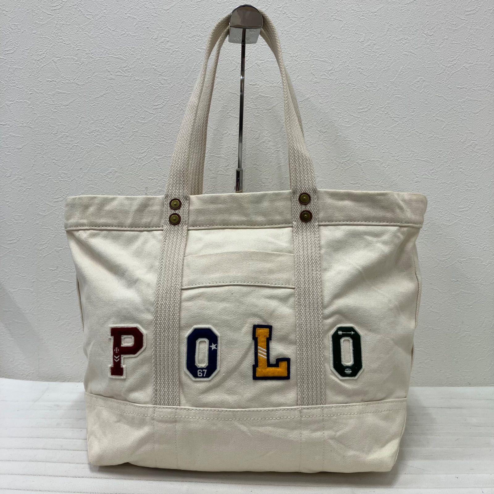 Y8788 POLO RALPH LAUREN ポロラルフローレン トートバッグ キャンバス 