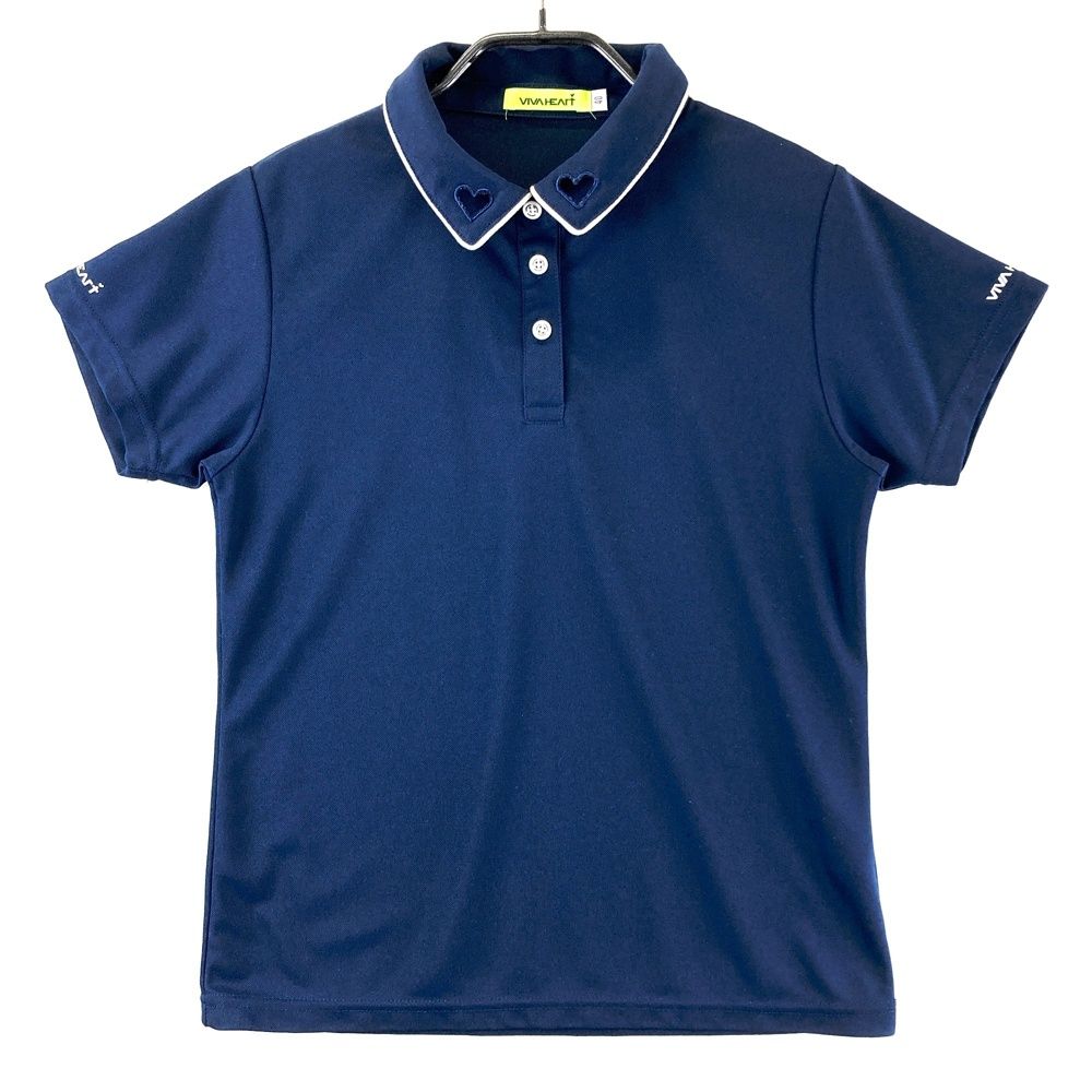サイズ：40 VIVA HEART ビバハート ハートカラー 半袖ポロシャツ