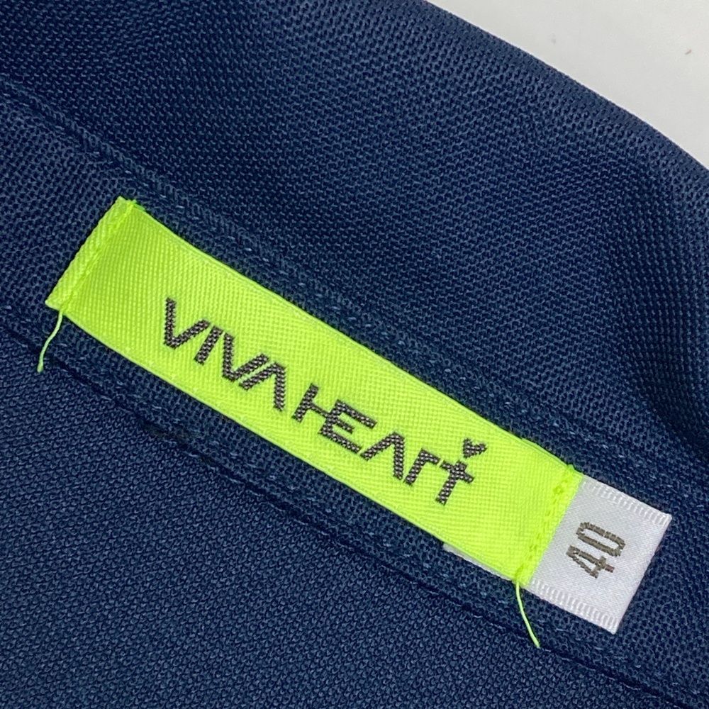 サイズ：40 VIVA HEART ビバハート ハートカラー 半袖ポロシャツ