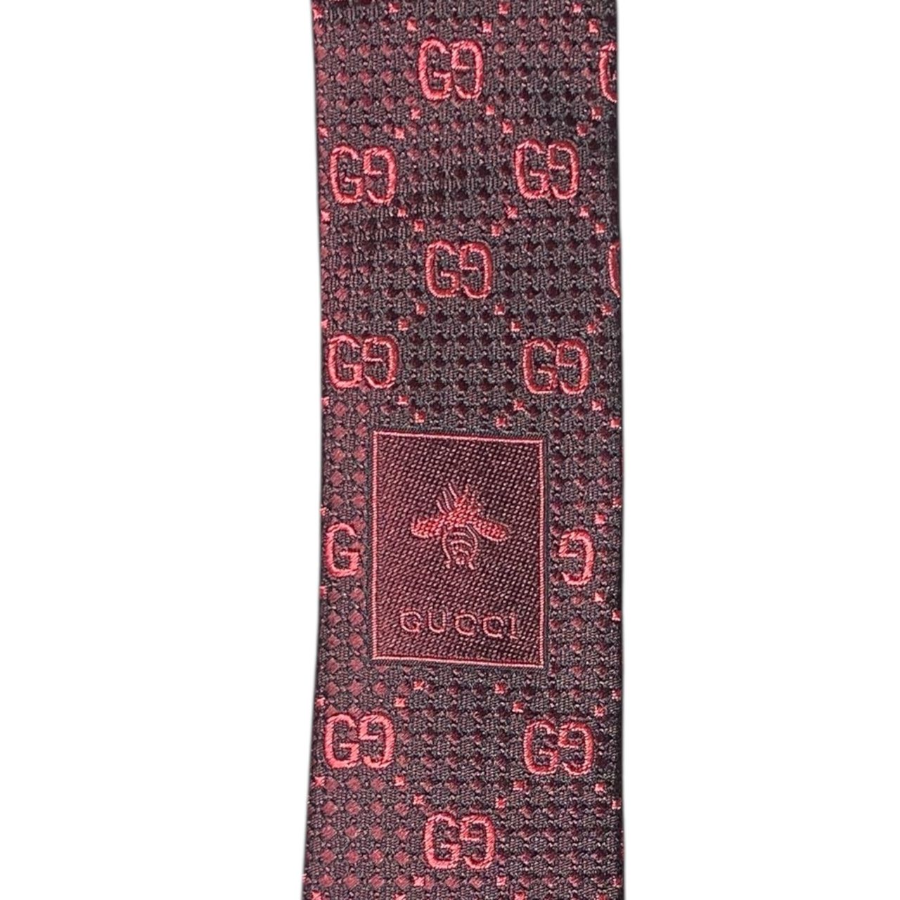 GUCCI グッチ ネクタイ GGパターン ☆GUCCI グッチ メンズ ネクタイ GGパターン 790227 レッド - メルカリ