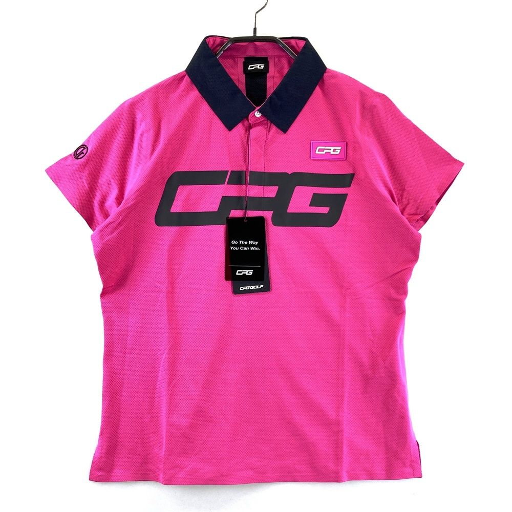 新品未使用 CPG 半袖ポロ サイズ：L CPG GOLF シーピージーゴルフ 半袖ポロシャツ ピンク系