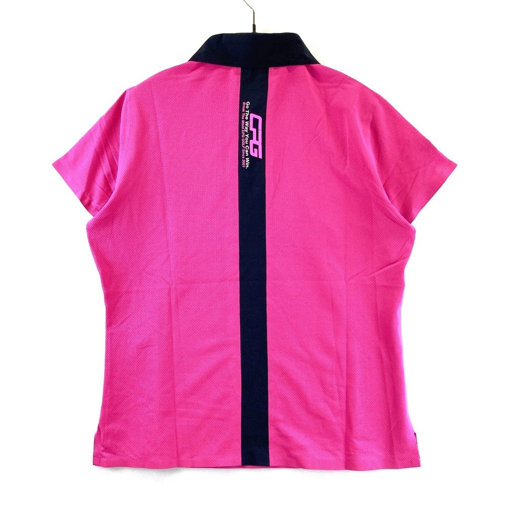 新品未使用 CPG 半袖ポロ サイズ：L CPG GOLF シーピージーゴルフ 半袖ポロシャツ ピンク系