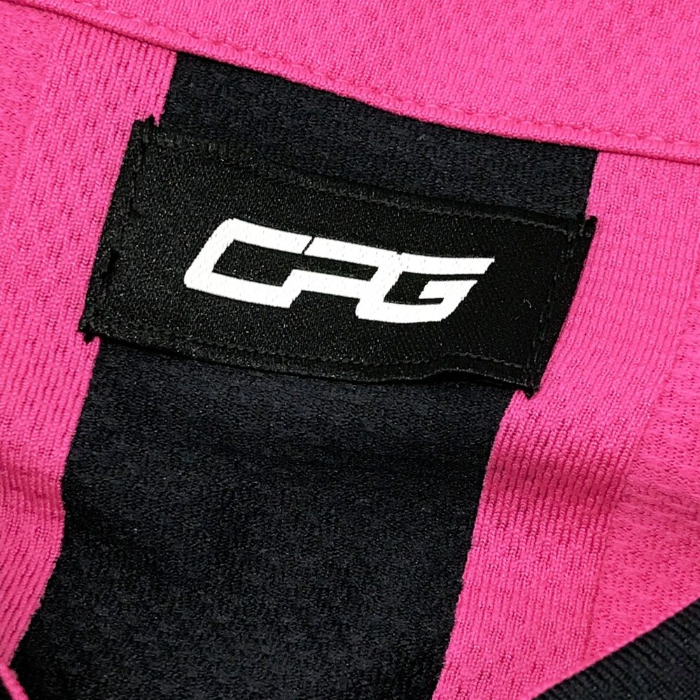 サイズ：L CPG GOLF シーピージーゴルフ 半袖ポロシャツ ピンク系