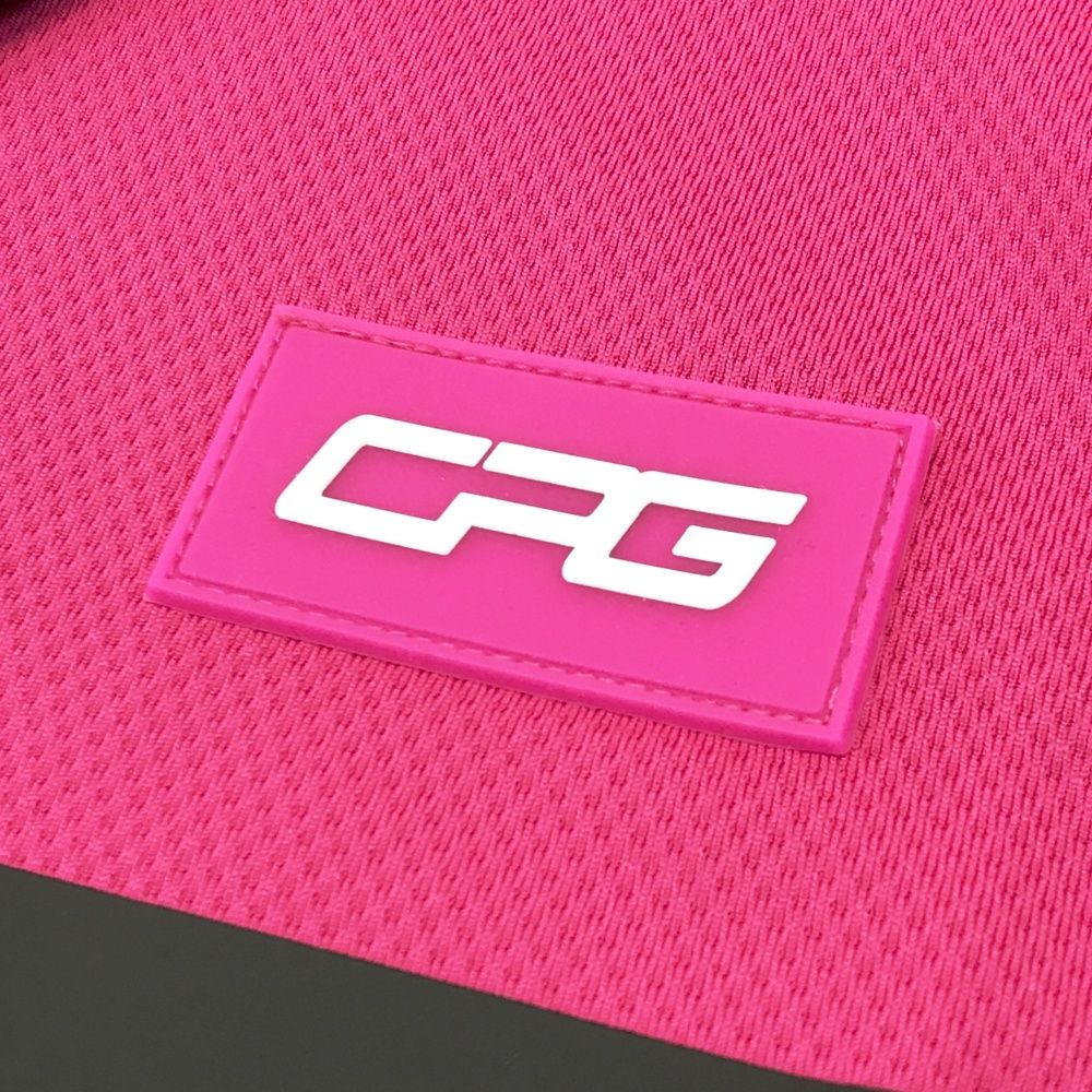 サイズ：L CPG GOLF シーピージーゴルフ 半袖ポロシャツ ピンク系