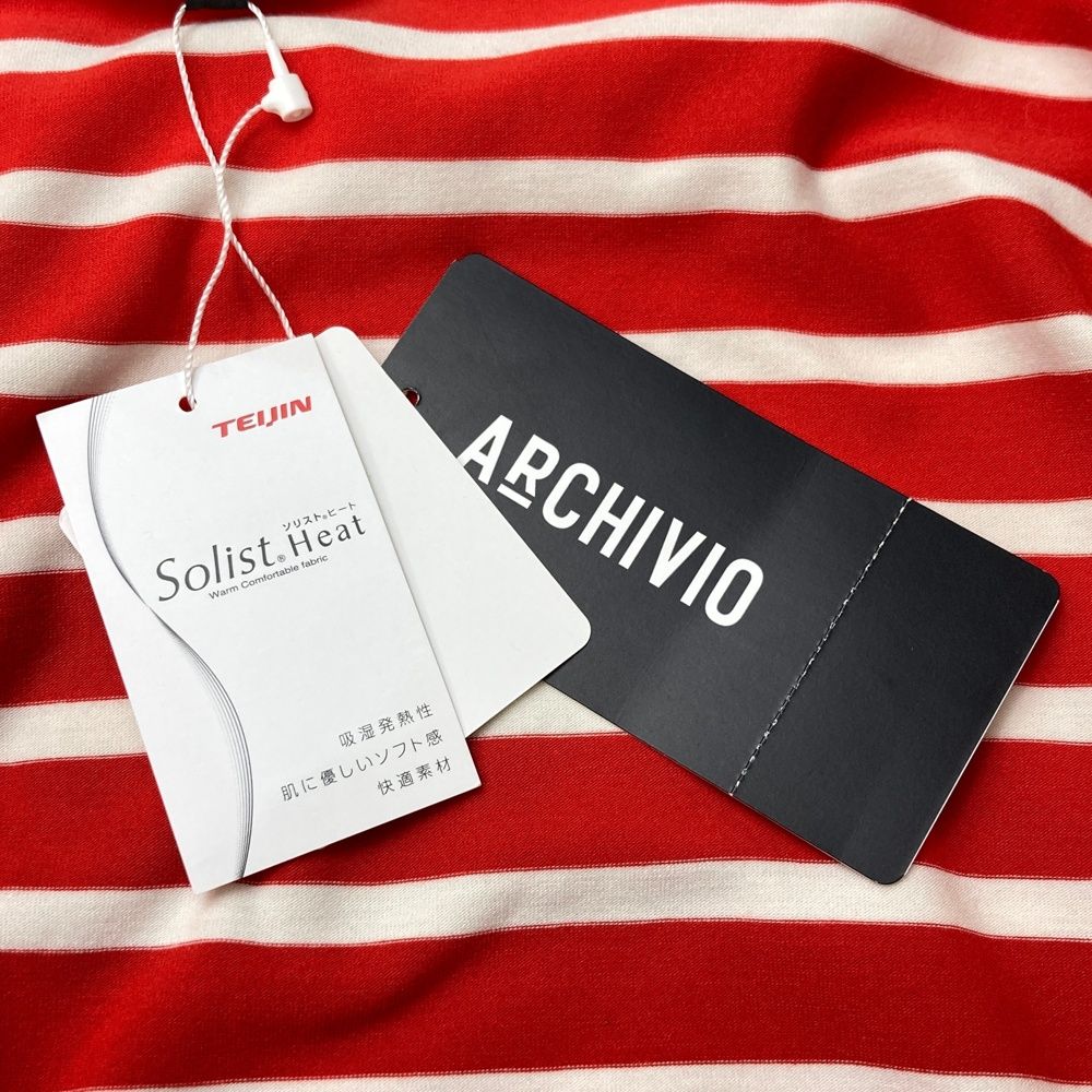 ARCHIVIO レッドシャツ サイズ48 サイズ：48 ARCHIVIO アルチビオ 2024年モデル ハイネック 長袖Tシャツ