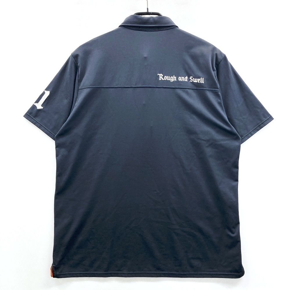 サイズ：L ROUGH&SWELL ラフアンドスウェル 半袖ポロシャツ ボタン