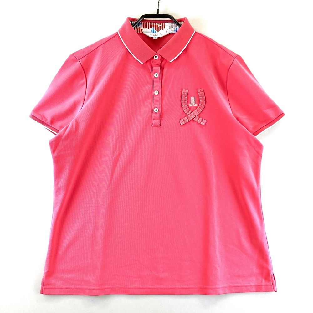 サイズ：44 LANVIN SPORT ランバン スポール 半袖ポロシャツ ピンク系