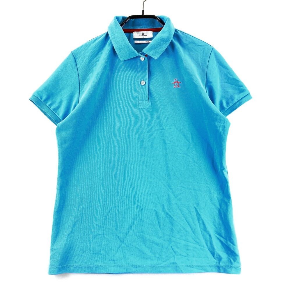 サイズ：L MUNSING WEAR マンシングウェア 半袖ポロシャツ ブルー系