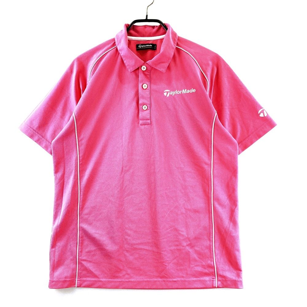 サイズ：L TAYLOR MADE テーラーメイド ロゴ刺繍入り 半袖ポロシャツ