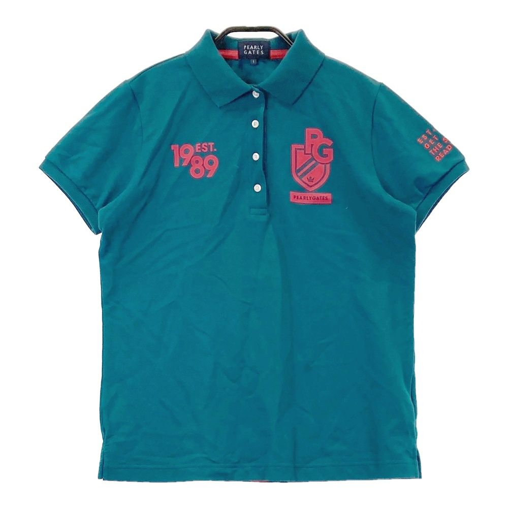 サイズ：1 PEARLY GATES パーリーゲイツ 半袖ポロシャツ グリーン系
