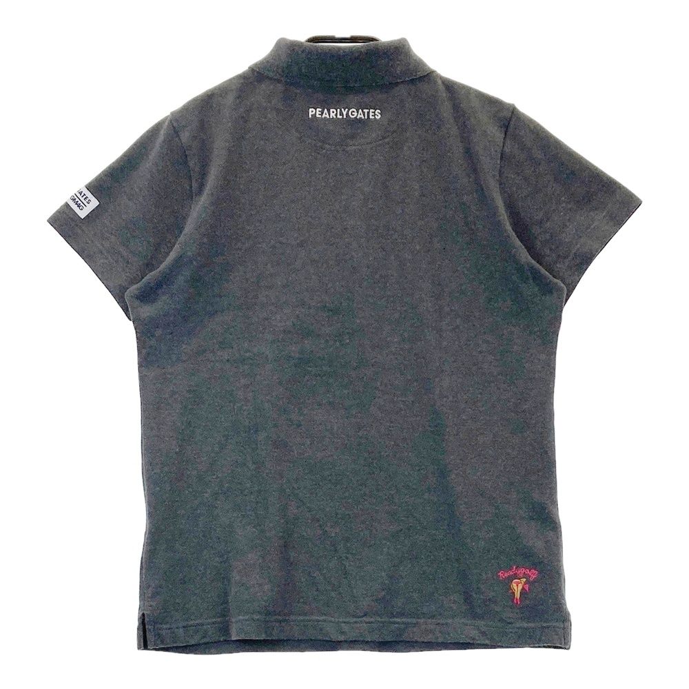 サイズ：1 PEARLY GATES パーリーゲイツ 半袖ポロシャツ グレー系