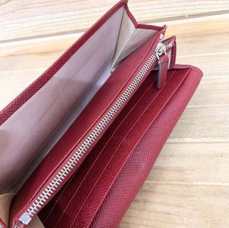 BVLGARI ブルガリ 長財布 33889 レディース レッド 赤 箱付き - メルカリ