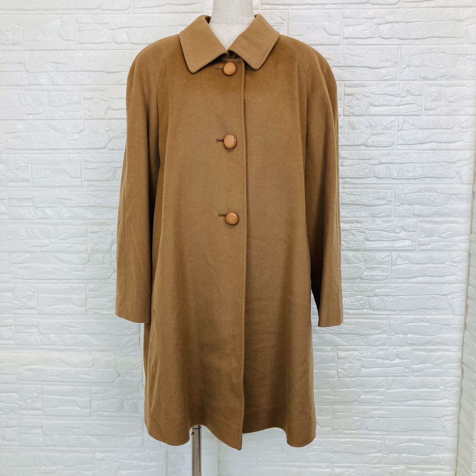 カシミヤ ウール コート レディース キャメル ベージュ系 0090K - メルカリ