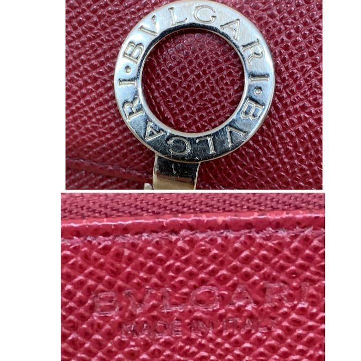 BVLGARI ブルガリ 長財布 33889 レディース レッド 赤 箱付き - メルカリ