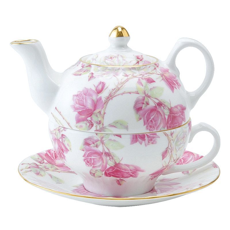 ギフト キッチン用品 エインズレイ エリザベスローズ ピンク ティーフォーワン