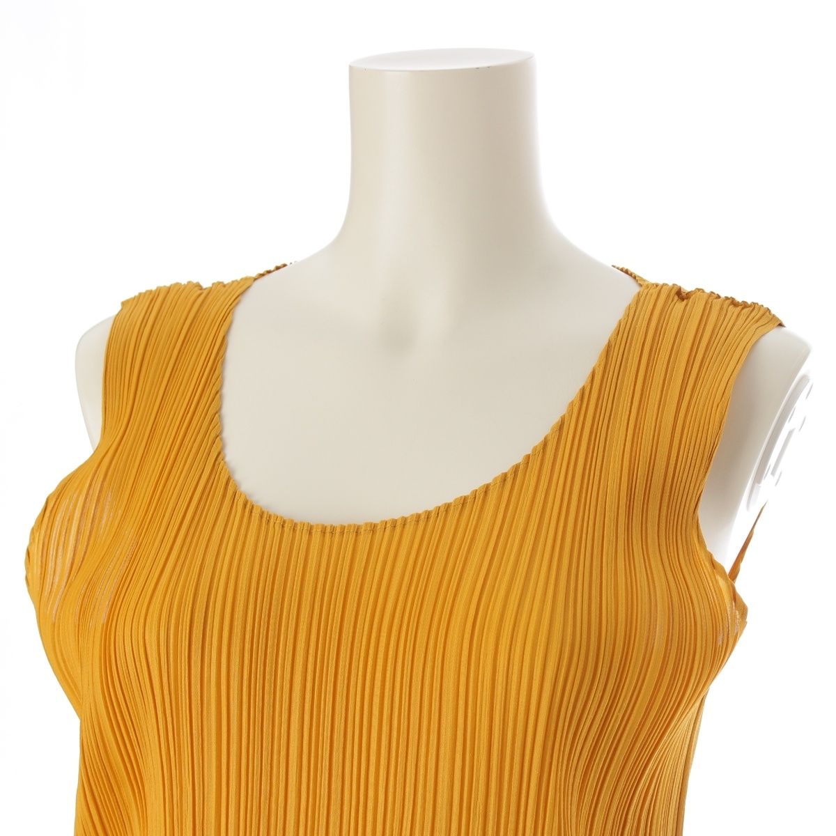 プリーツプリーズ ノースリーブミニ ワンピース チュニック PP43-JK615