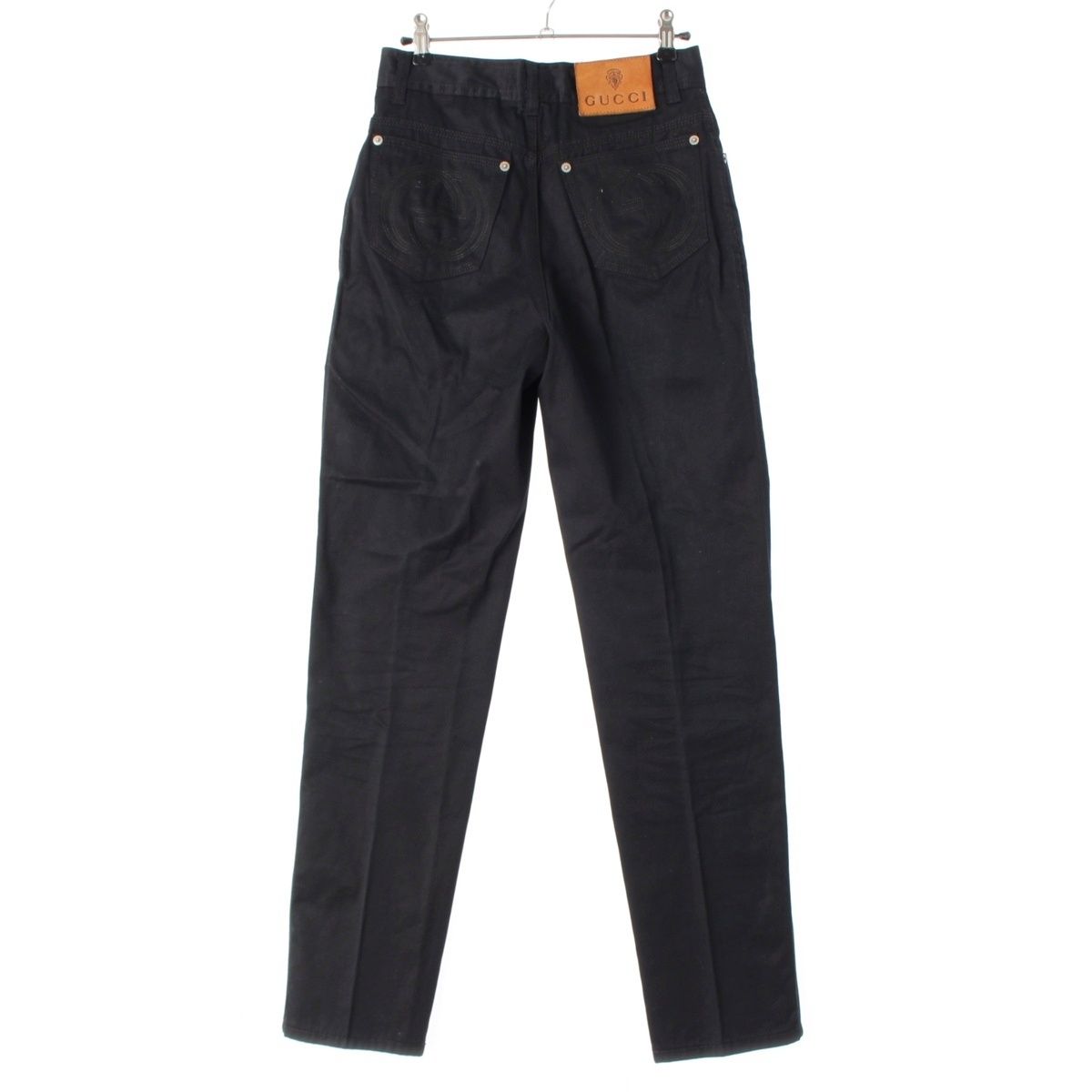 グッチ トムフォード期 1996年 コットン ロゴ ツイル レザーパッチ