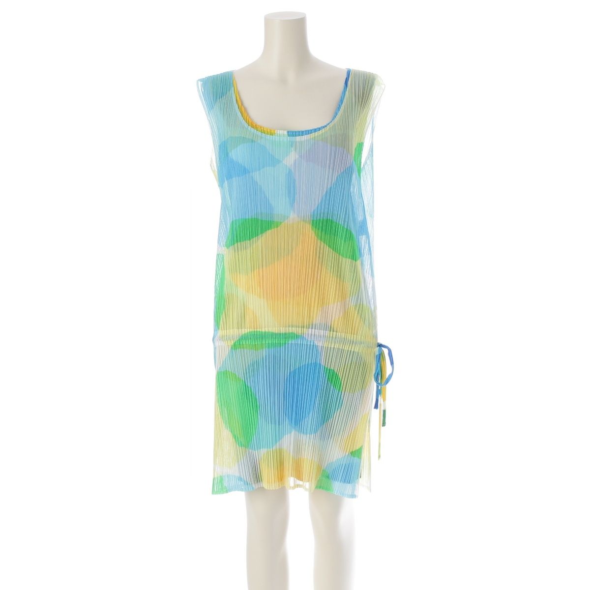 プリーツプリーズ イッセイミヤケ レイヤード ドット 総柄