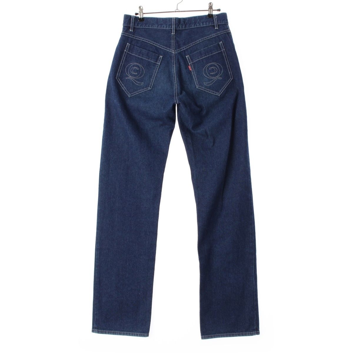 アレキサンダーマックイーン 90S 本人期 デニム ロゴ刺繡 パンツ