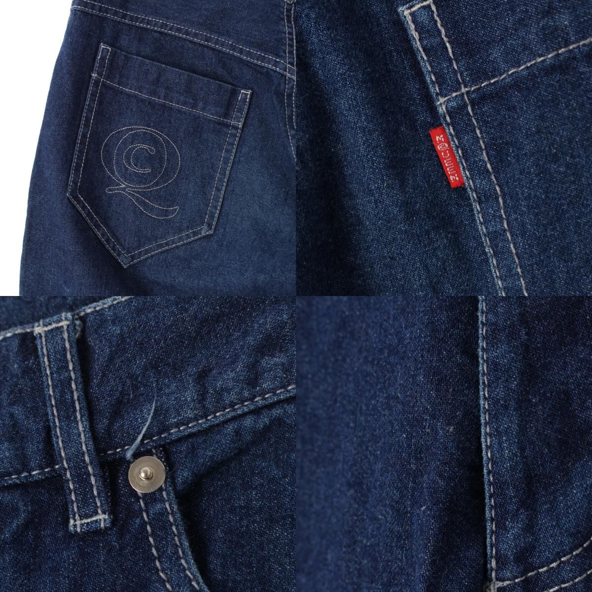 アレキサンダーマックイーン 90S 本人期 デニム ロゴ刺繡 パンツ