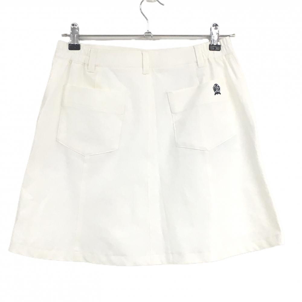 超美品】ポールスチュアートスポーツ スカート 白 ロゴネイビー 裏地付