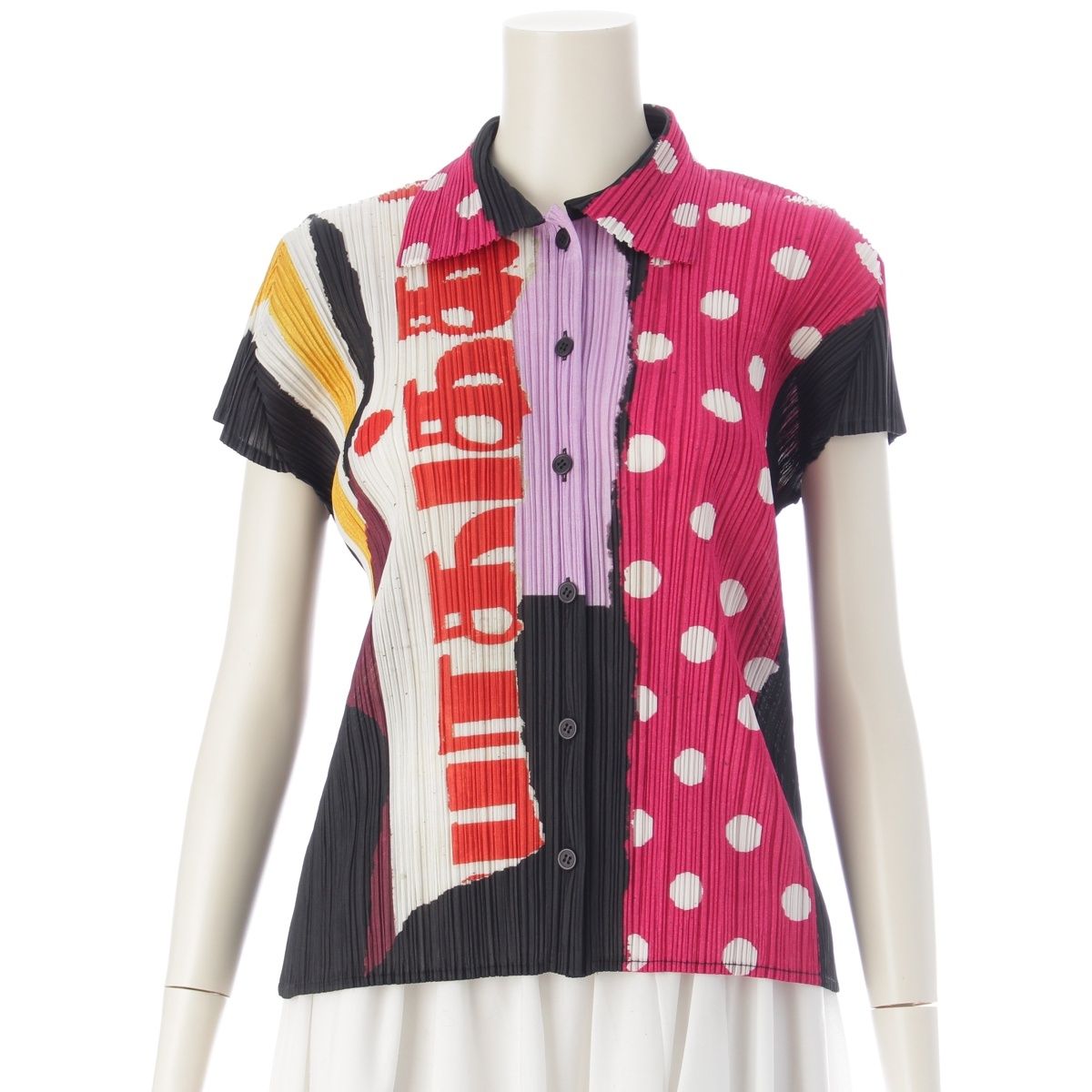 プリーツプリーズ イッセイミヤケ 2003 03SS グラフィック フレンチ