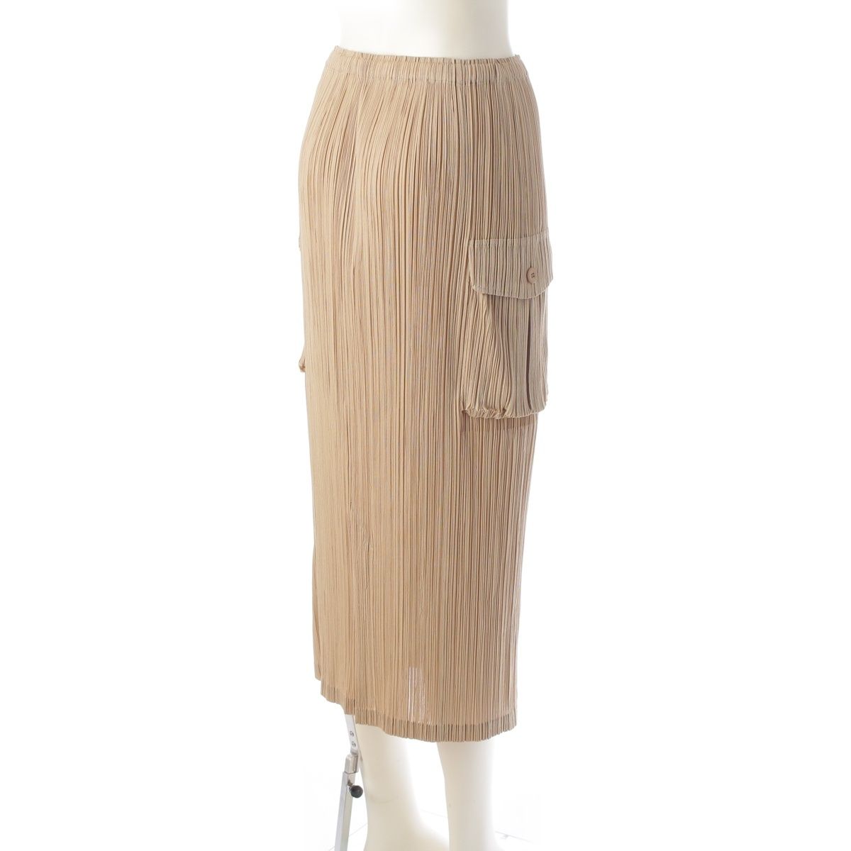 プリーツプリーズ　スカート ベージュ PLEATS PLEASE スカートベージュイッセイミヤケ