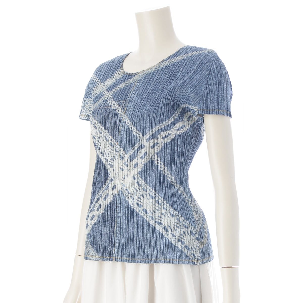 プリーツプリーズ前開き半袖シャツ プリーツプリーズ前開き半袖シャツ