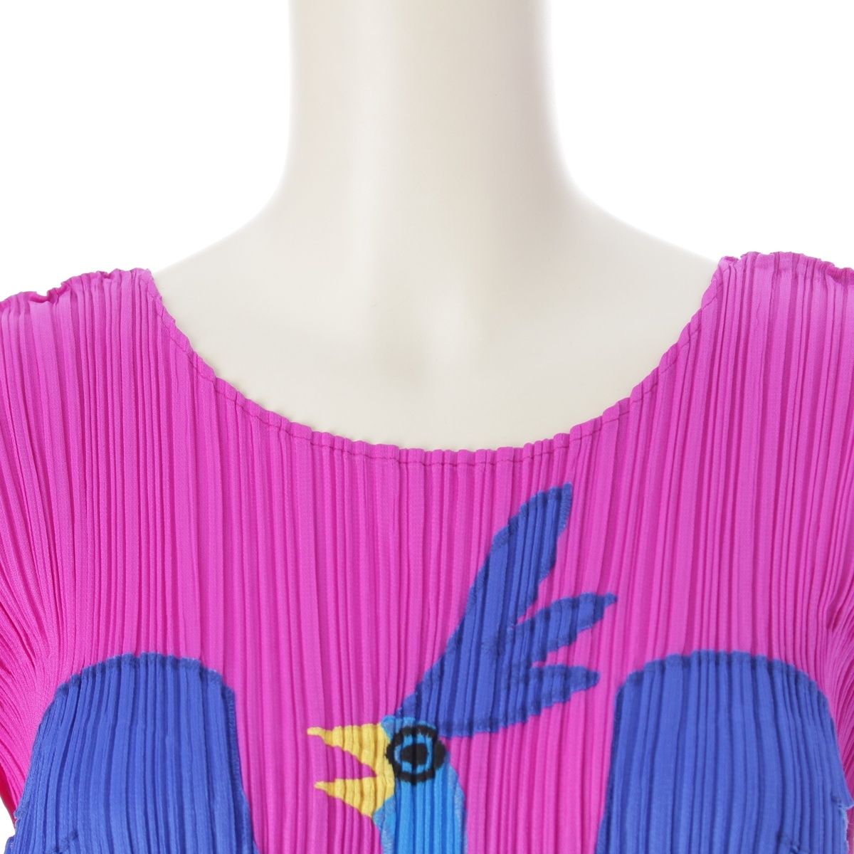 プリーツプリーズ イッセイミヤケ 青い鳥 ブルーバード カットソー