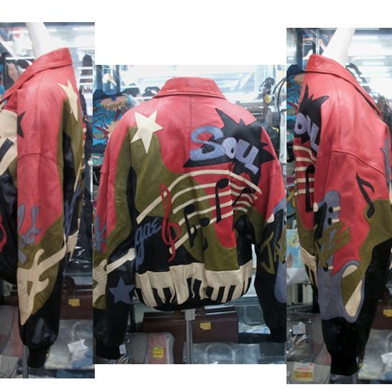 レア☆希少 ペレペレ マークブキャナン レザージャケット レッド 36