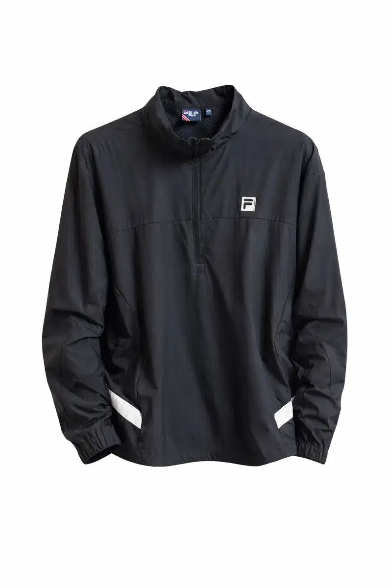 FILA フィラ ブラック ウィンドブレーカー ジップアップ