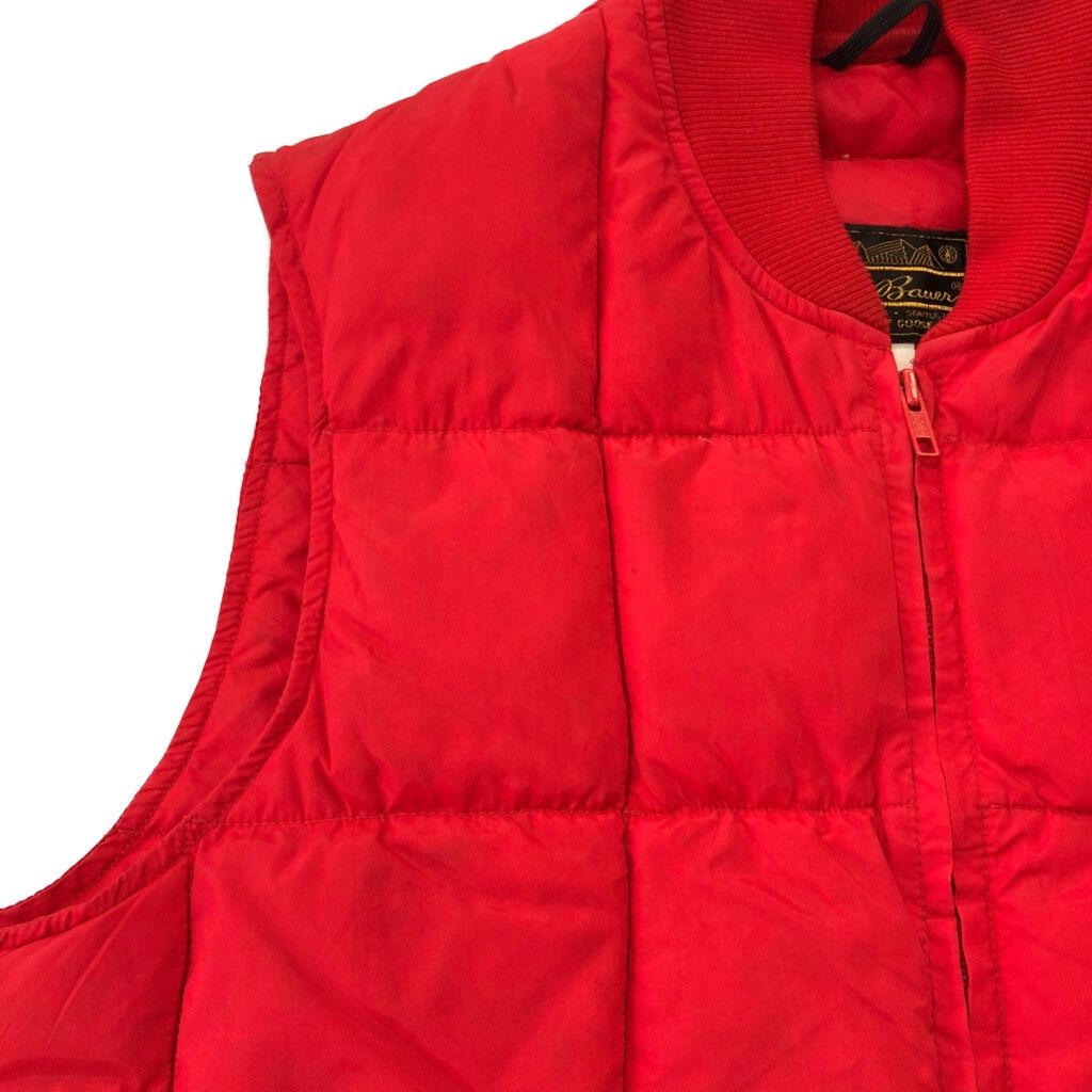未使用級 高級グースダウン エディーバウアー ダウンベスト XL 赤 中古・古着通販】Eddie Bauer (エディーバウアー) 【古着】80s グース