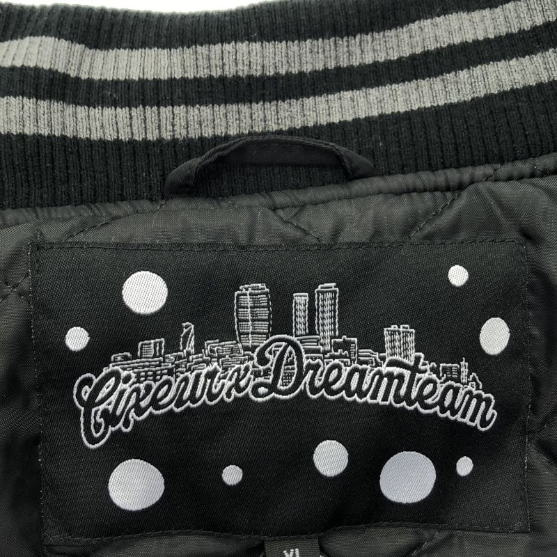 【中古】CIXEUR DREAMTEAM ZECS Bomber Jacket XL ブラック  CXDT-001 ドリームチーム シクサー ゼクス[66][240066180738] 中古】CIXEUR DREAMTEAM ZECS Bomber Jacket XL ブラック CXDT-001