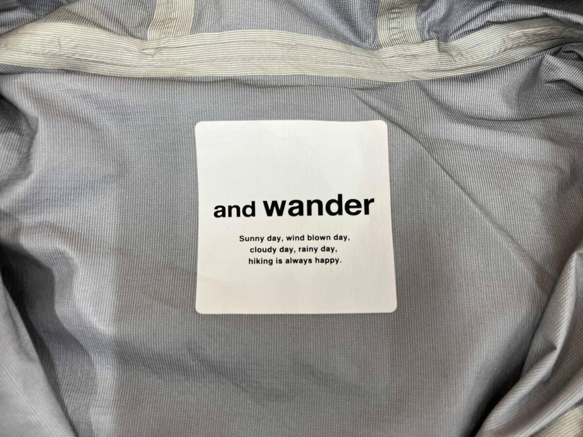  and wander 3 L light rain Jacket アンドワンダー レインジャケット サイズ アウトドア ジャケット アウター