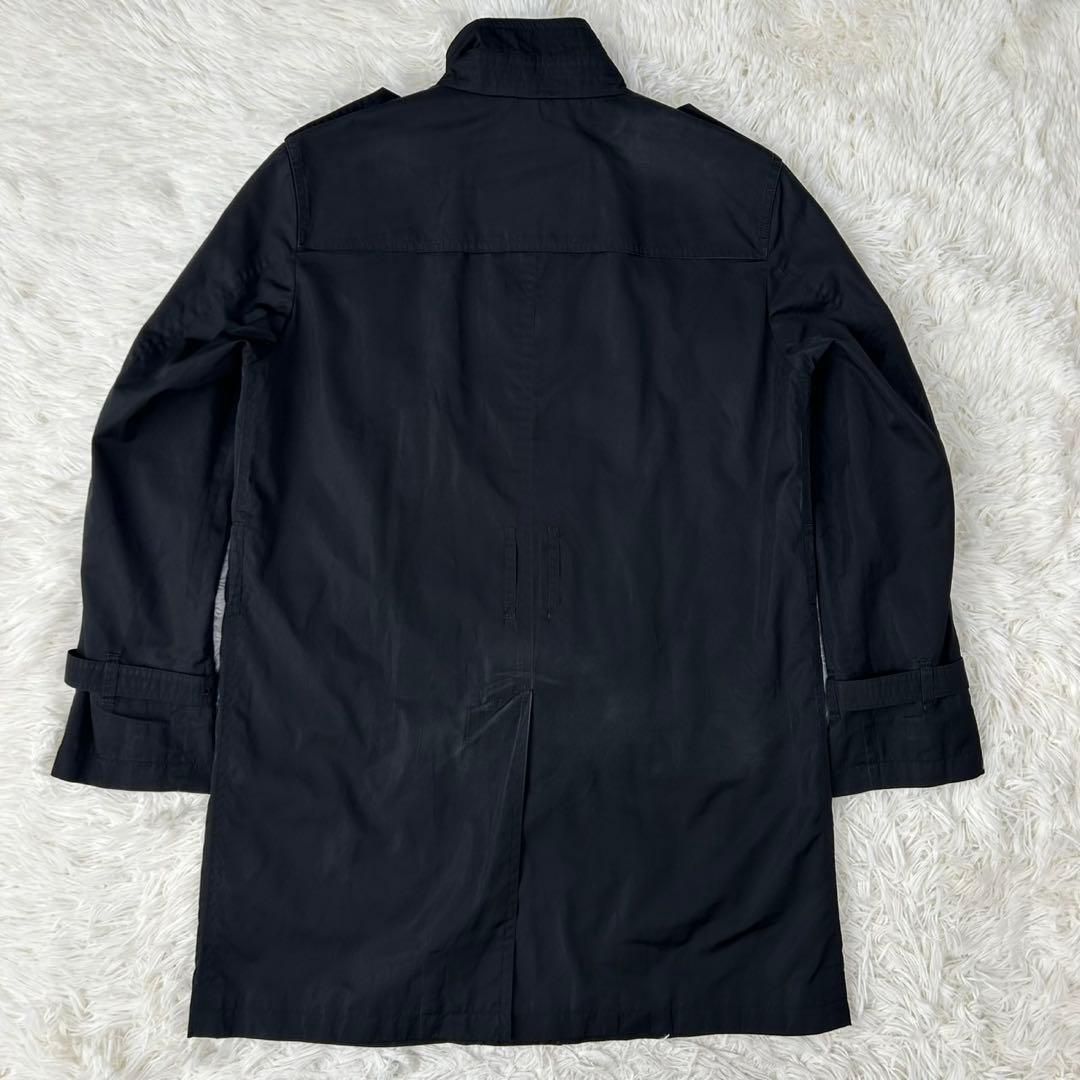 【美品/M】バーバリーロンドン ステンカラーコート アウター 黒 ライナー付 美品/S】バーバリー ロンドン ステンカラーコート アウター 黒