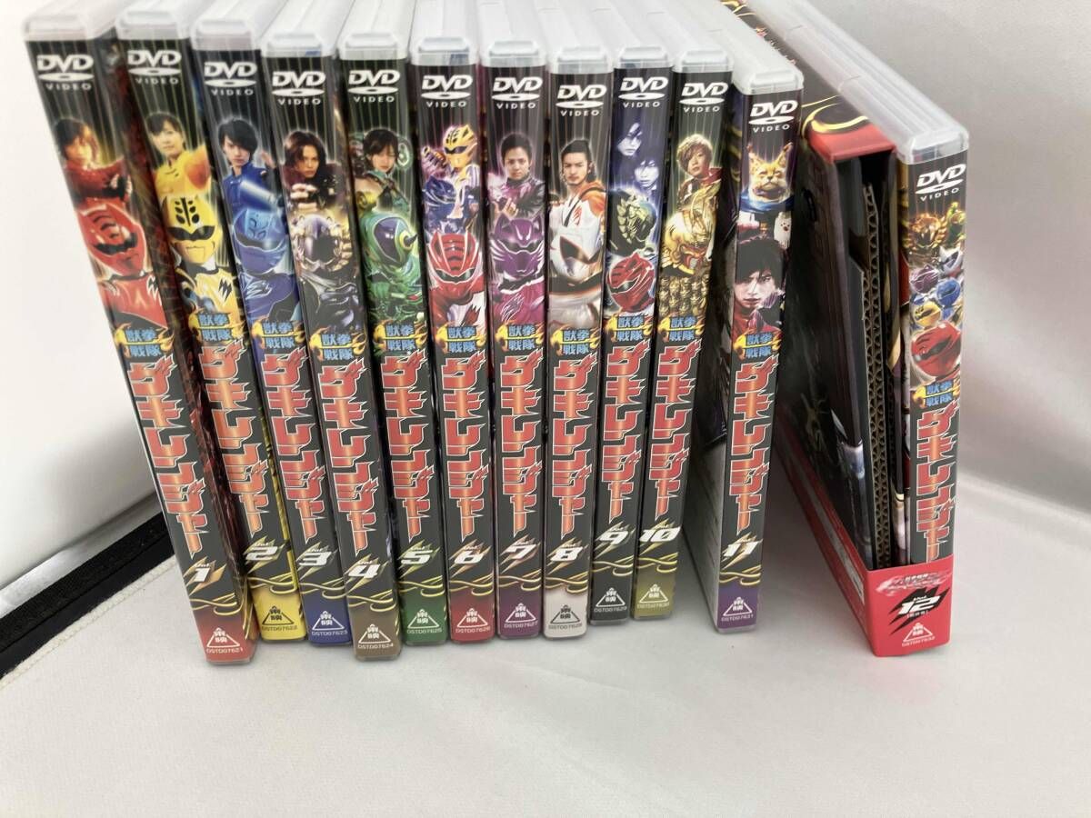 DVD 【※※※】[全12巻セット]獣拳戦隊ゲキレンジャｰ Vol.1~12【付属品