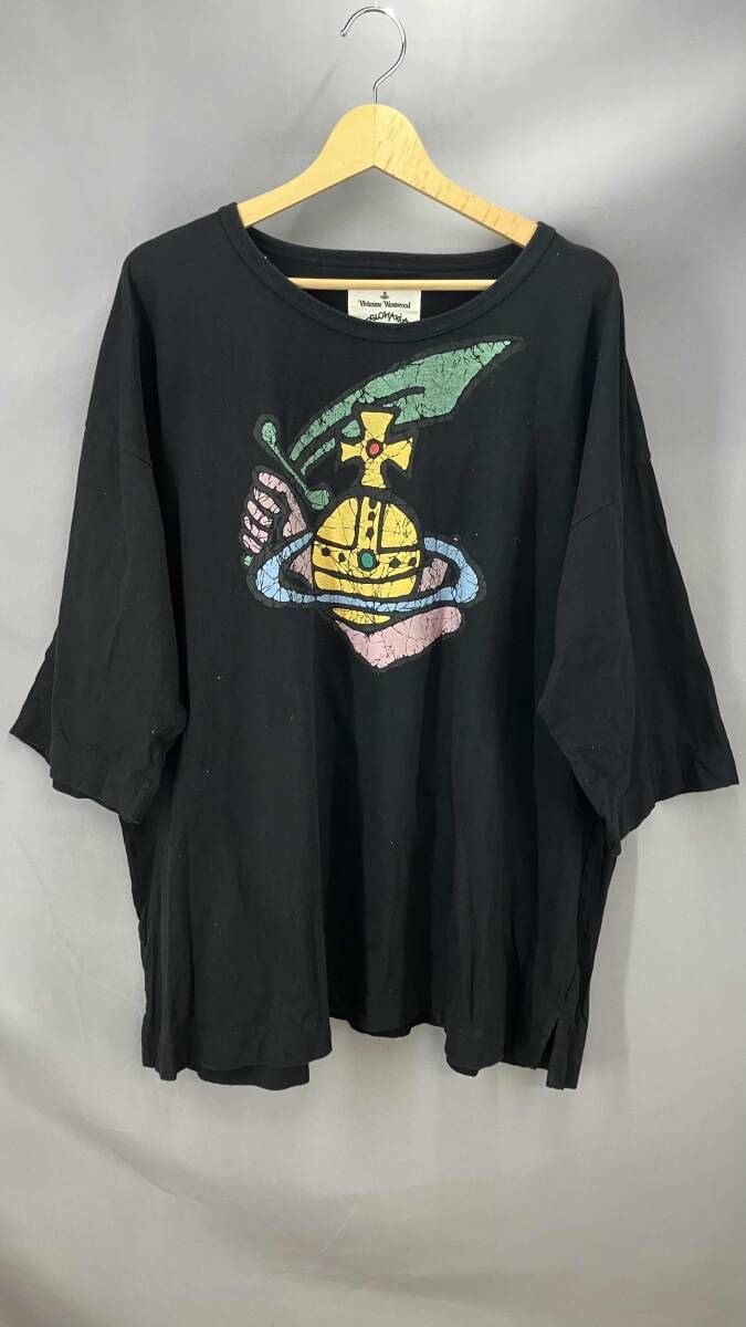 VIVIENNE WESTWOOD ヴィヴィアン ウエストウッド 半袖Tシャツ ANGLOMANIA 17-11-311003 メンズ 38 ブラック 夏
