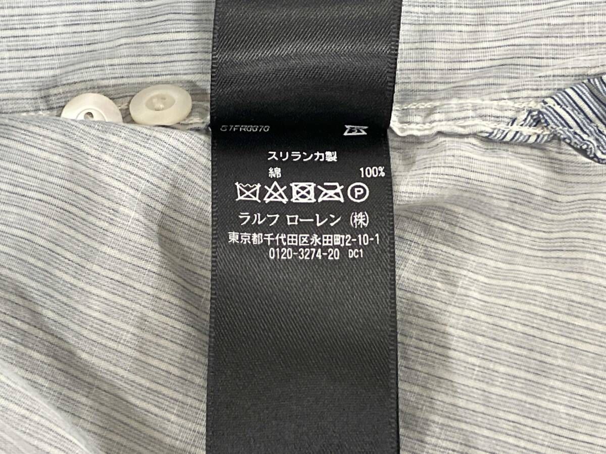 RRL/ダブルアールエル/Double RL/長袖シャツ/ストライプクレリック