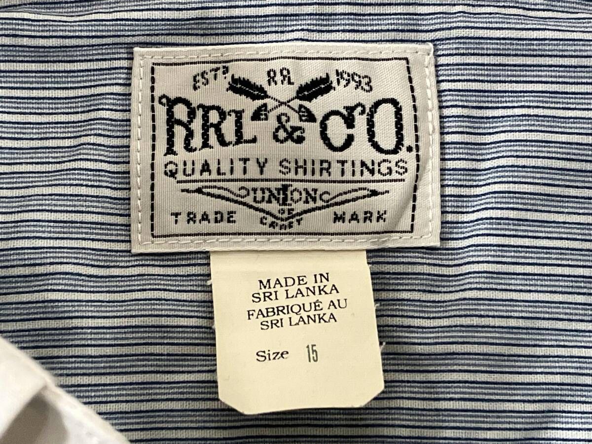 RRL/ダブルアールエル/Double RL/長袖シャツ/ストライプクレリック
