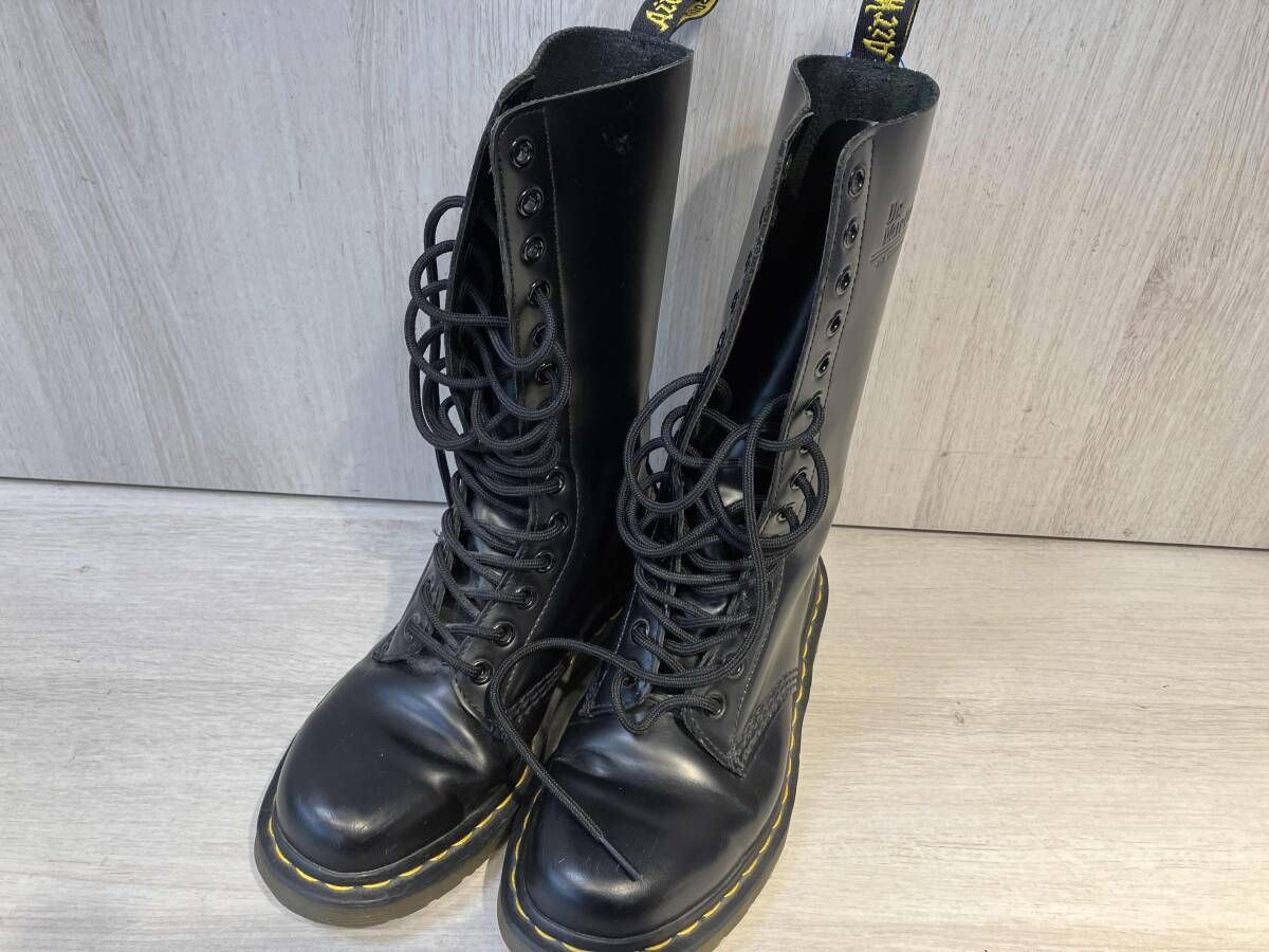 Dr.Martensロングブーツ10103 14ホールブーツBLK 23cm - メルカリ