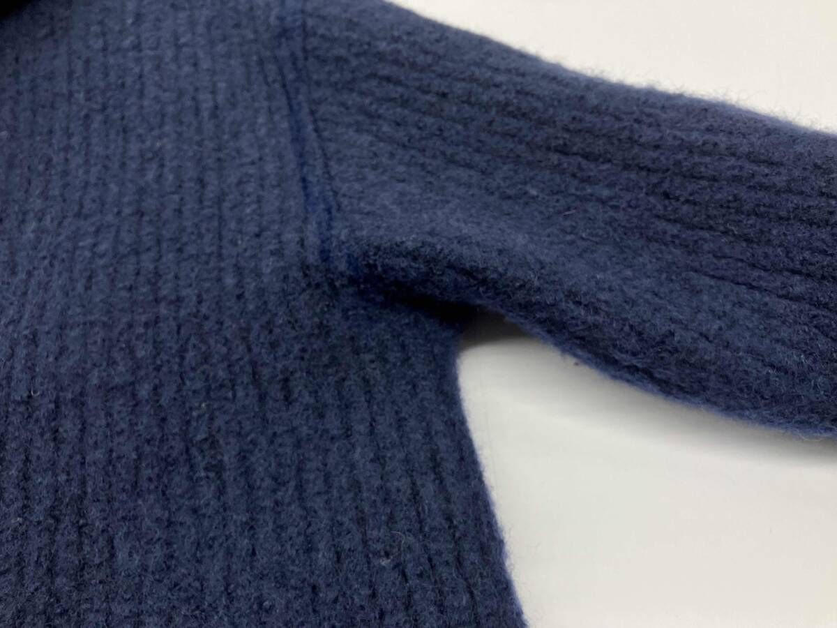 BLUE BLUE 圧縮ウールニットジャケット ブルーブルー ネイビー size2