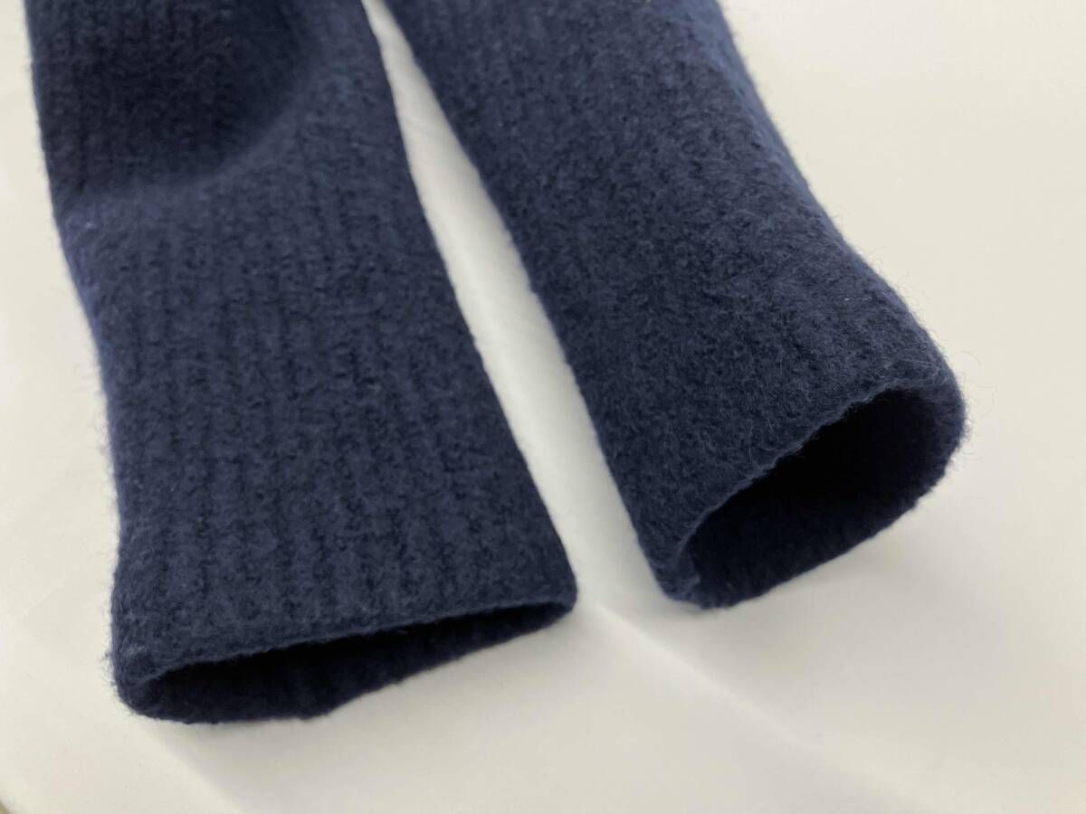 BLUE BLUE 圧縮ウールニットジャケット ブルーブルー ネイビー size2