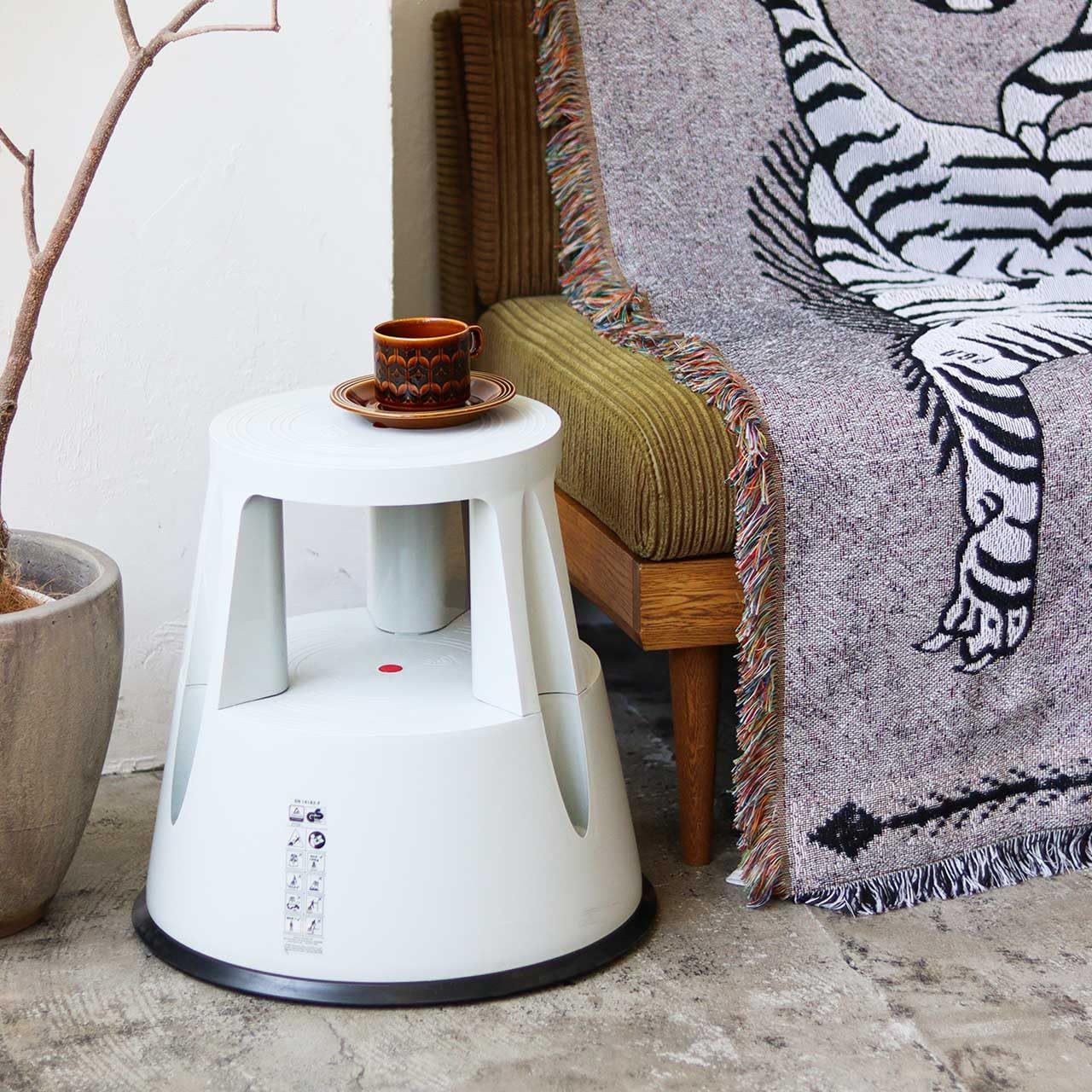 メーカー POST GENERAL ポストジェネラル トゥインコ ステップ-スツール メーカー付 ホワイト