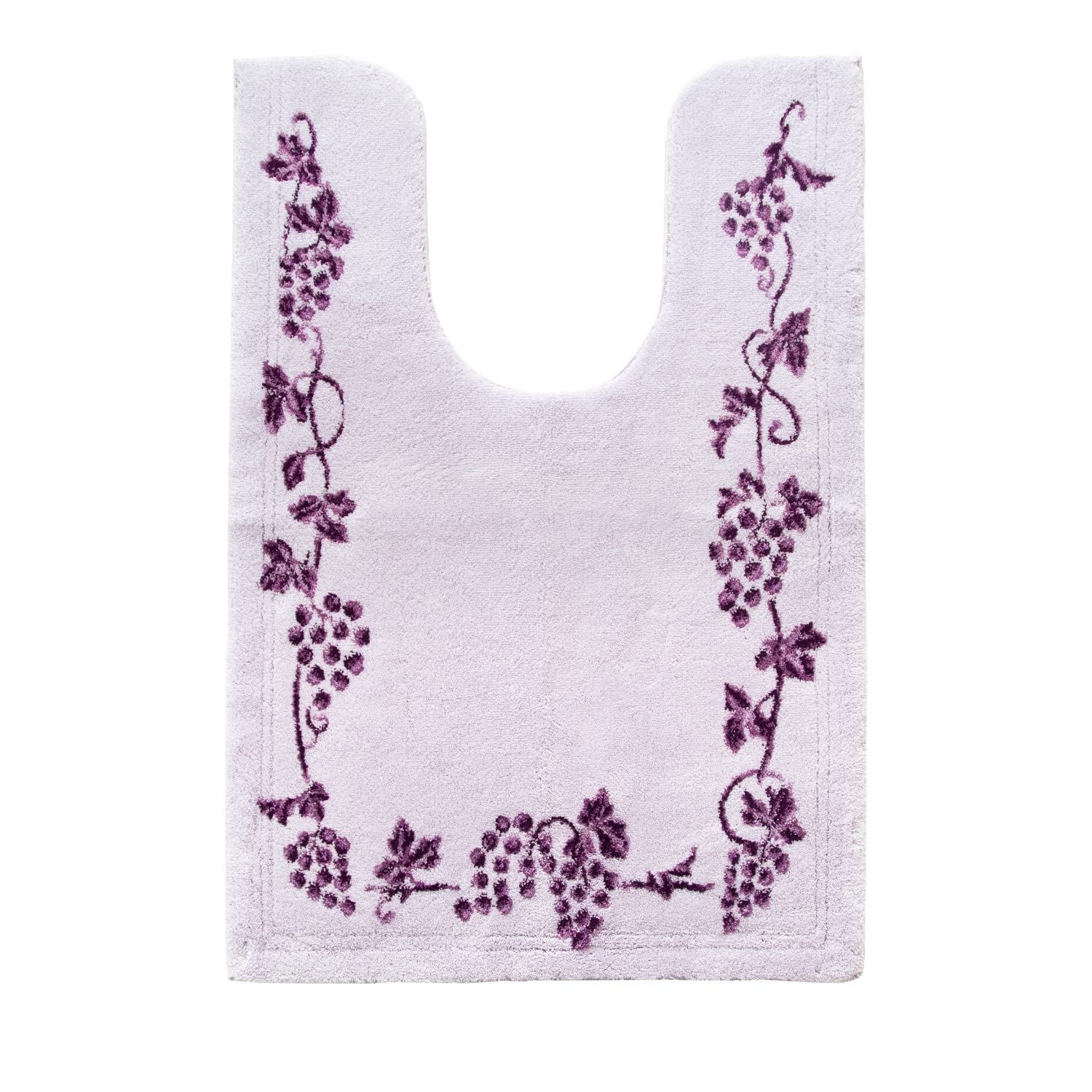 オカ OKA 乾度良好ラクス トイレマット 耳長ロングサイズ 約105 cm 70 パープル 日本製 滑り止め 吸水 速乾 抗菌 防臭 エレガント