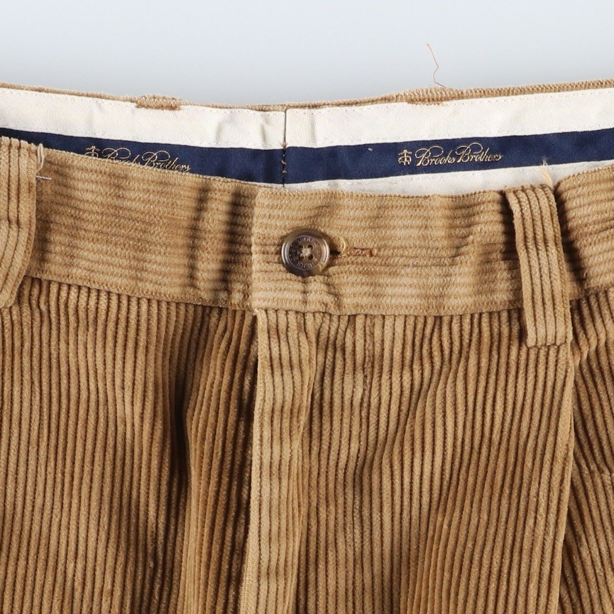 BrooksBrothersツータック ワイドコーデュロイパンツ y2k 古着 古着 Brooks Brothers コーデュロイパンツ ネイビー ツータック｜Yahoo