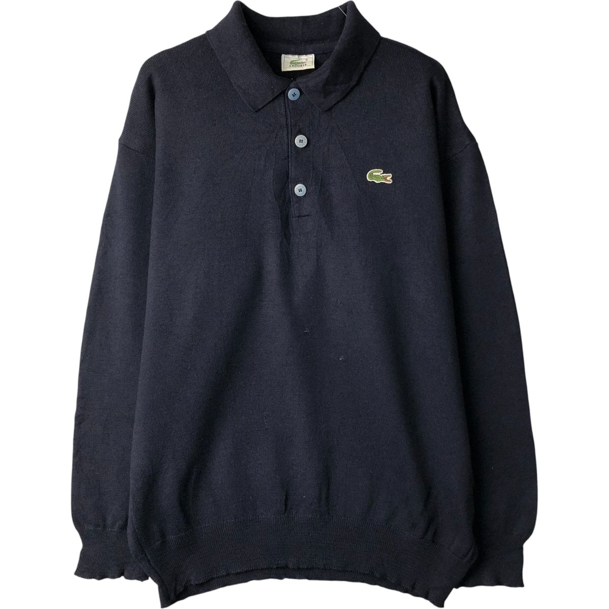 古着 80~90年代 ラコステ LACOSTE ワンポイント ポロニットセーター 5