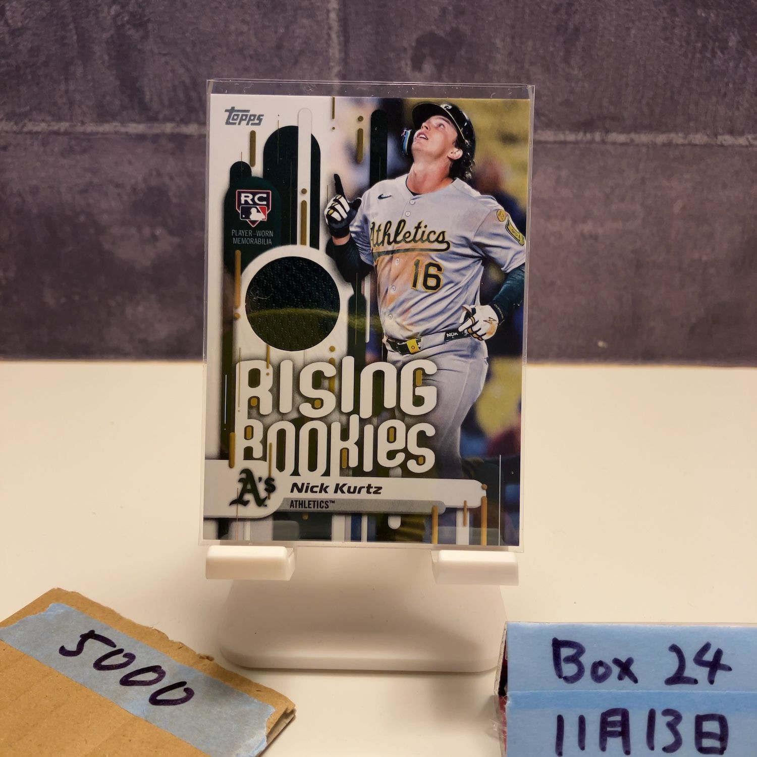 2025 Topps Nick Kurtz Oakland Athletics Rising RC ルーキー Rookie 